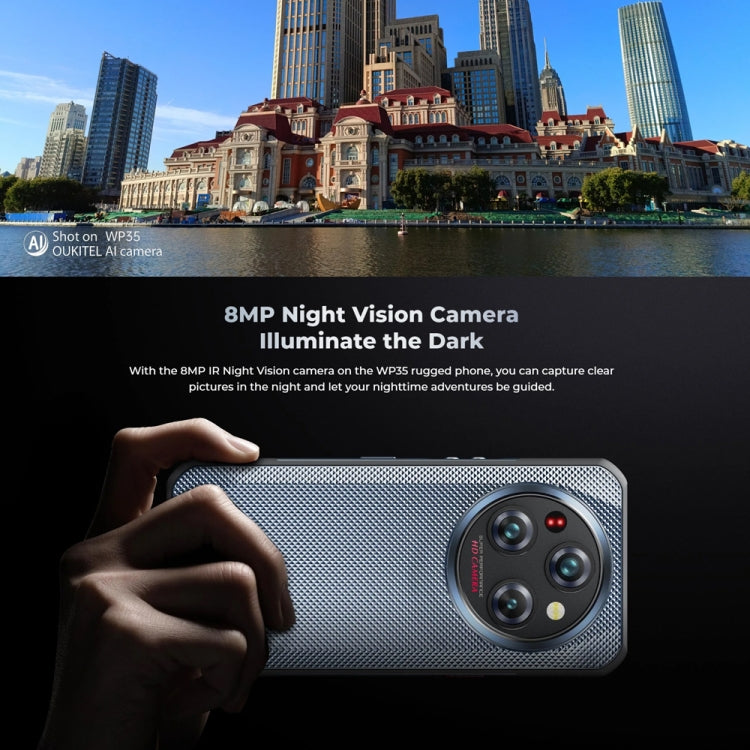 Oukitel WP35 5G Rugged Phone, 8GB+256GB, IP68/IP69K Fingerprint Identification, 11000mAh, 6.6 inch MediaTek Dimensity 6100+ Octa Core, NFC, OTG, Network: 5G, WP35 5G Oukitel WP35 5G Rugged Phone, 8GB+256GB, IP68/IP69K Fingerprint Identification, 11000mAh, 6.6 inch MediaTek Dimensity 6100+ Octa Core, NFC, OTG, Network: 5G, WP35 5G